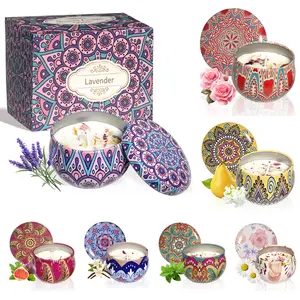 2.5 oz Soy Candles, Scented Candles Gift Set, Candles for Home Scented, Long Lasting Scented Candles, Best Candles Gifts with Gift Box for Christmas, Women Birthday, Valentine