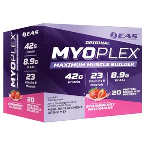 Myoplex Box  20 - 78g packets Strawberry Milkshake by EAS