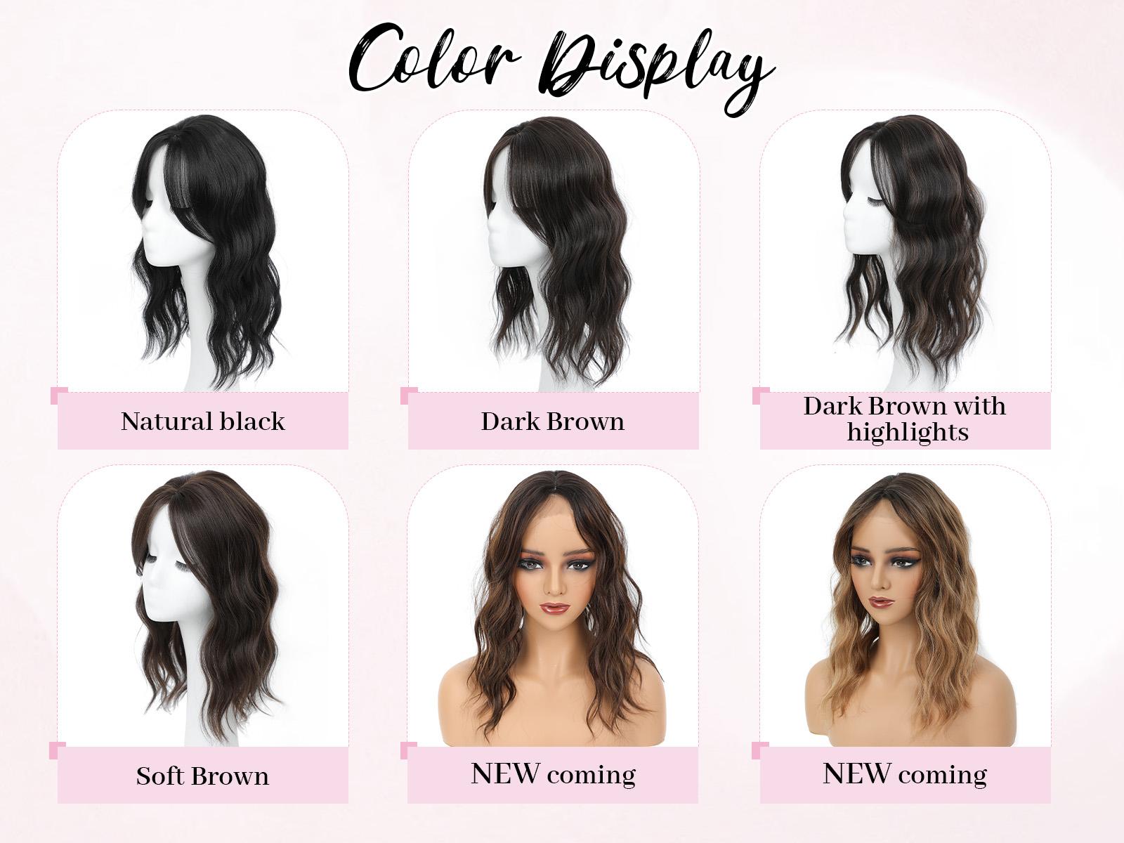 PANEWAY 16 Inch Curly Hair Topper for Women - Soft Synthetic Clip-In Hairpiece with 6.5"x6.5" Natural Base, Volume Solution for Thinning Hair, Rich Gradient Colors for Daily Wear PANEWAY 16 Inch Curly Hair Topper for Women - Soft Synthetic Clip-In Hairpiece with 6.5"x6.5" Natural Base, Volume Solution for Thinning Hair, Rich Gradient Colors for Daily Wear