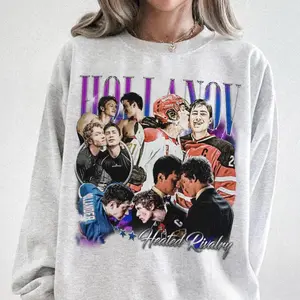 Heated Rivalry Hockey Tee, Hudson Wiliam & Connor Storrie 90s Bootleg Vintage Tee, Retro Aesthetic Fan Shirt, Bold Throwback