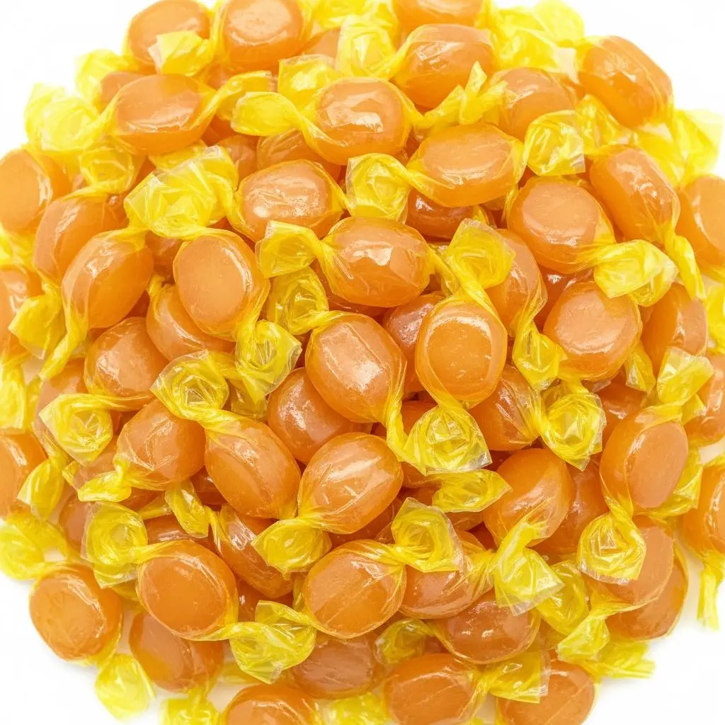 Butterscotch Button Hard Candy Individually Wrapped Sweet Treats