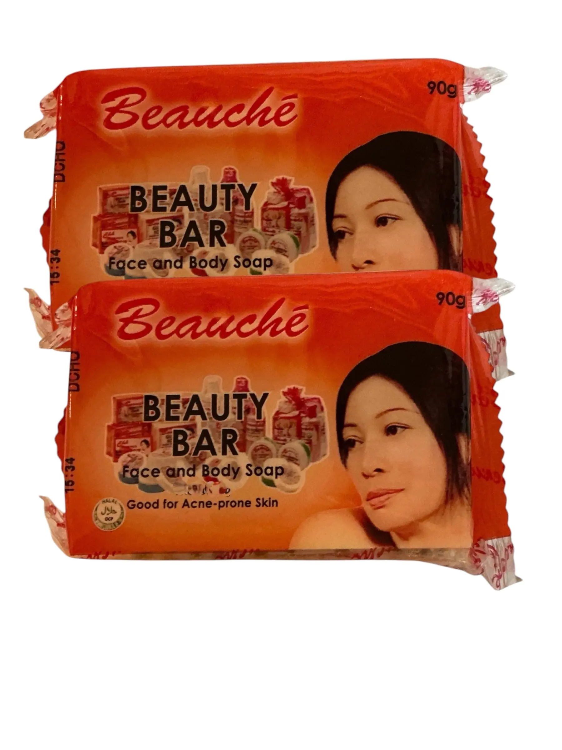Beauche Papaya Beauty Bar - Skin Brightening Body Care Cleanser with Coconut, UV-Protective Daily Use Soap, 90g Peel Sensitive