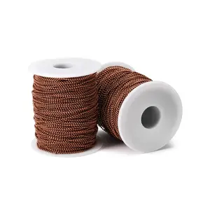 5m/lot 1.5 2 2.3mm Gold Color Copper Plated Ball Beads Chain Round Bead Chain Connector for DIY Jewelry Making Necklace Bracelet