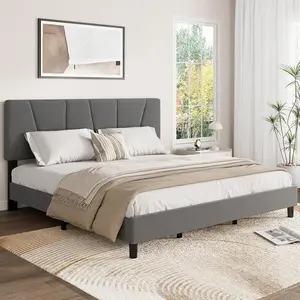 Tired of Squeaky Bed Frames and Sore Backs? This Padded Platform Bed Gives You Silent, Cozy Comfort Every Night