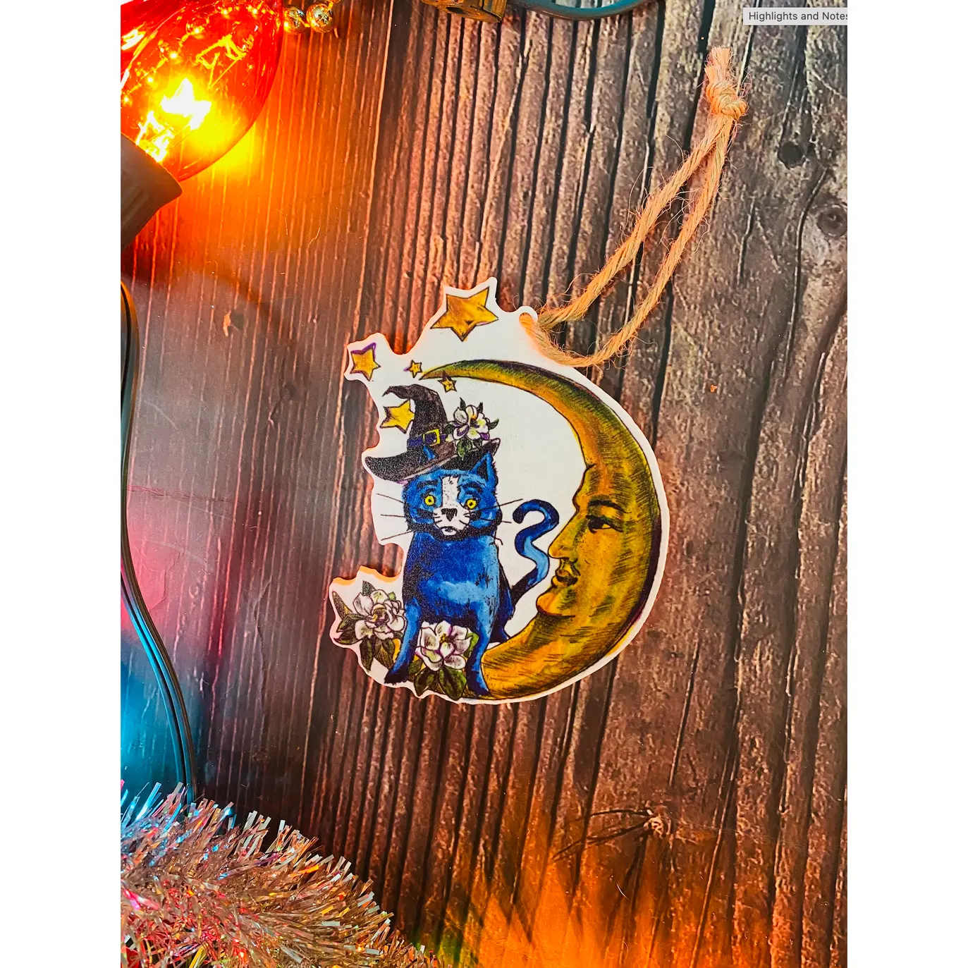 Blue Cat Ornament