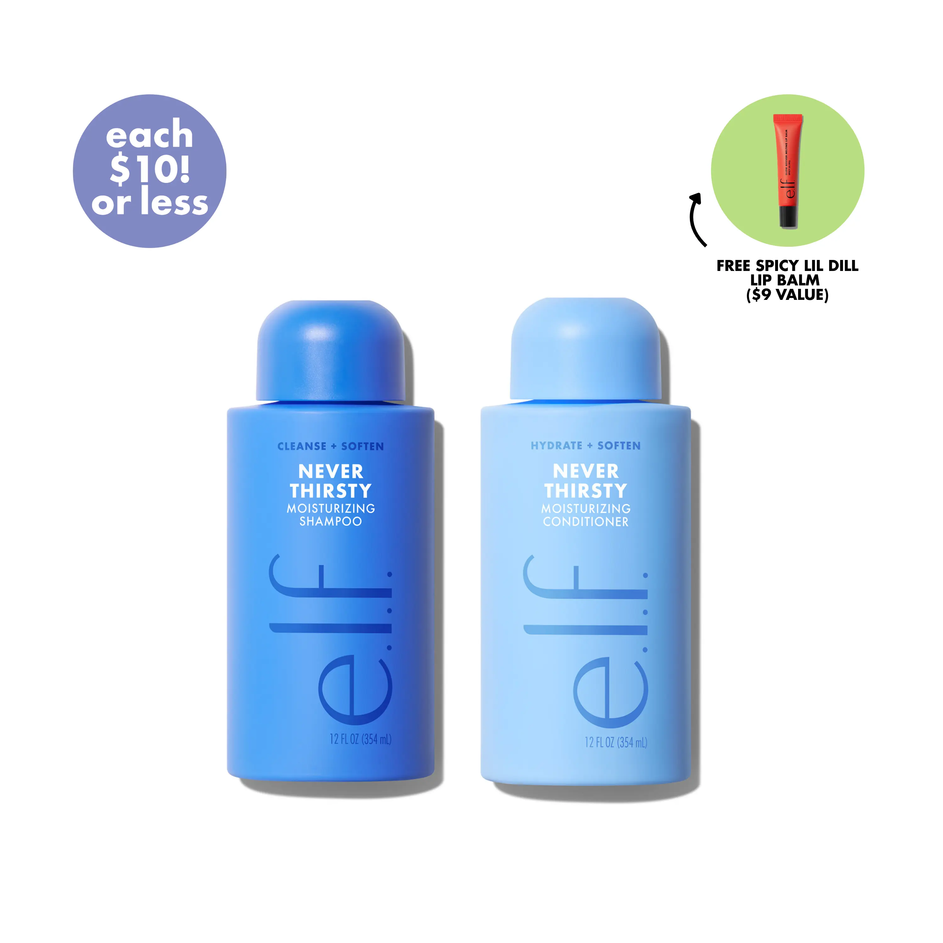 Never Thirsty Shampoo & Conditioner: Moisturize + Strengthen in One Set Never Thirsty Shampoo & Conditioner: Moisturize + Strengthen in One Set