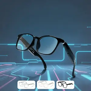 F19 Ai Smart Translation Glasses with Bluetooth-compatible Calling, Open Ear Design, Music Playback, Voice Assistant, Perfect for Work and Gaming