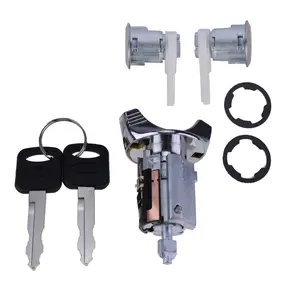 Ignition Key Switch Door Lock Cylinder Set With Keys For Ford 92-95 F150/250/350