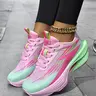 Women's Lightweight Breathable Running Sneakers, Shock Absorbing Sports Shoes, Running Style Shoes