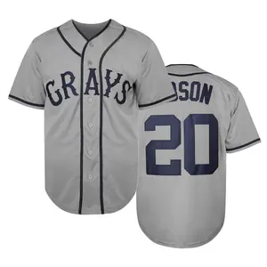 Men's Baseball Jersey #20 Embroidered Letters & Numbers Short Sleeve 100% Polyester Breathable Quick Dry Athletic Compression Sports Fan Shirt S-3XL