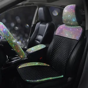 Rhinestone Decor Car Seat Cover, Car Seat Protector, Car Interior Accessories for Women, Universal Car Accessories for SUV, Sedan, Truck