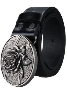 Men's Unique Horse Shoe Belt, Non-Traditional Youth Fashion Leather Strap, Versatile Retro Punk Style, Perfect for Young Adults