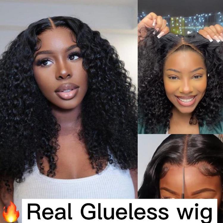 【Live Flash Sale】Alipearl Glueless Wigs 4x7 Closure Wig Human Hair Pre Cut Lace Water Wave Natural Curl Deep Curly Human Hair Lace Front Wigs TikTokShopBacktoSchool FallFreshness