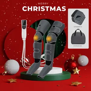 Leg Massager Compression Boots, Improve Circulation and Relax Legs, Relaxation Aid, Full Wrap Design, Heated Pressure Leg Massager Gift for Family