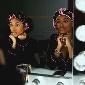 “Lavish Galore” Reversible Bonnet -  Haircare Accessory for Comfort and Styling