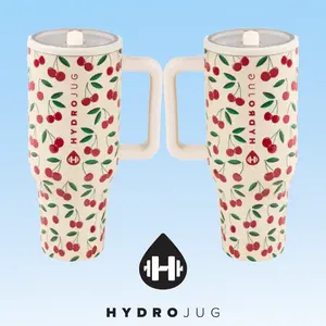 HydroJug Tumbler 32/40oz with Straw & Handle – Clean Look, Smart Hydration