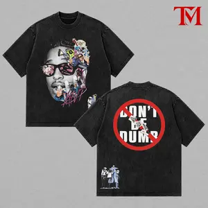 Rocky - Don't Be Dumb Merch For ASAP Mob Fans High-Quality Cotton Washed T-Shirt, Rakim Mayers Fan Shirt, Hip-Hop Shirt, Don't Be Dumb Tour Merch, Gift For Flacko Rap Fan Graphic Tee