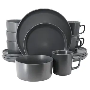 Elama Luxmatte 16 Piece Dinnerware Set