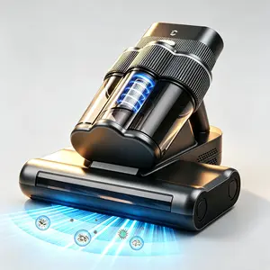 Mattress Vacuum Cleaner for Dust Mites Removal, Handheld Vacuum with UV-C Light & Safe-Temp 140℉ Heat & 20Kpa Powerful Suction & Triple-Cup & Aroma Tablet, Bed Vacuum Cleaner for Bed, Sofa, Couch, Carpet, Pet