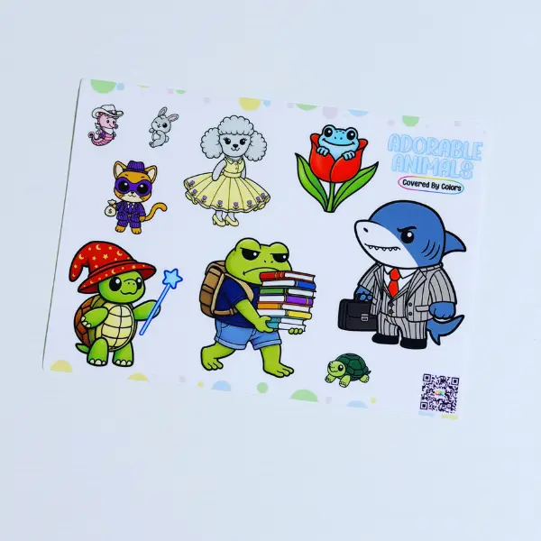 Adorable Animals Sticker Sheet