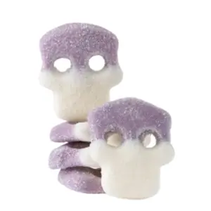 Swedish Candy Sour Grape Skulls Bulk Candy Sweet Snack Bonbon Soft Chewy Texture Perfect for Gifting Sugar - Gummy