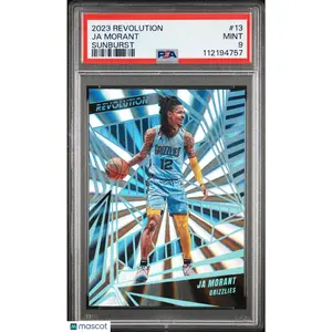 2023 Panini Revolution Ja Morant #13 Sunburst /75 PSA 9