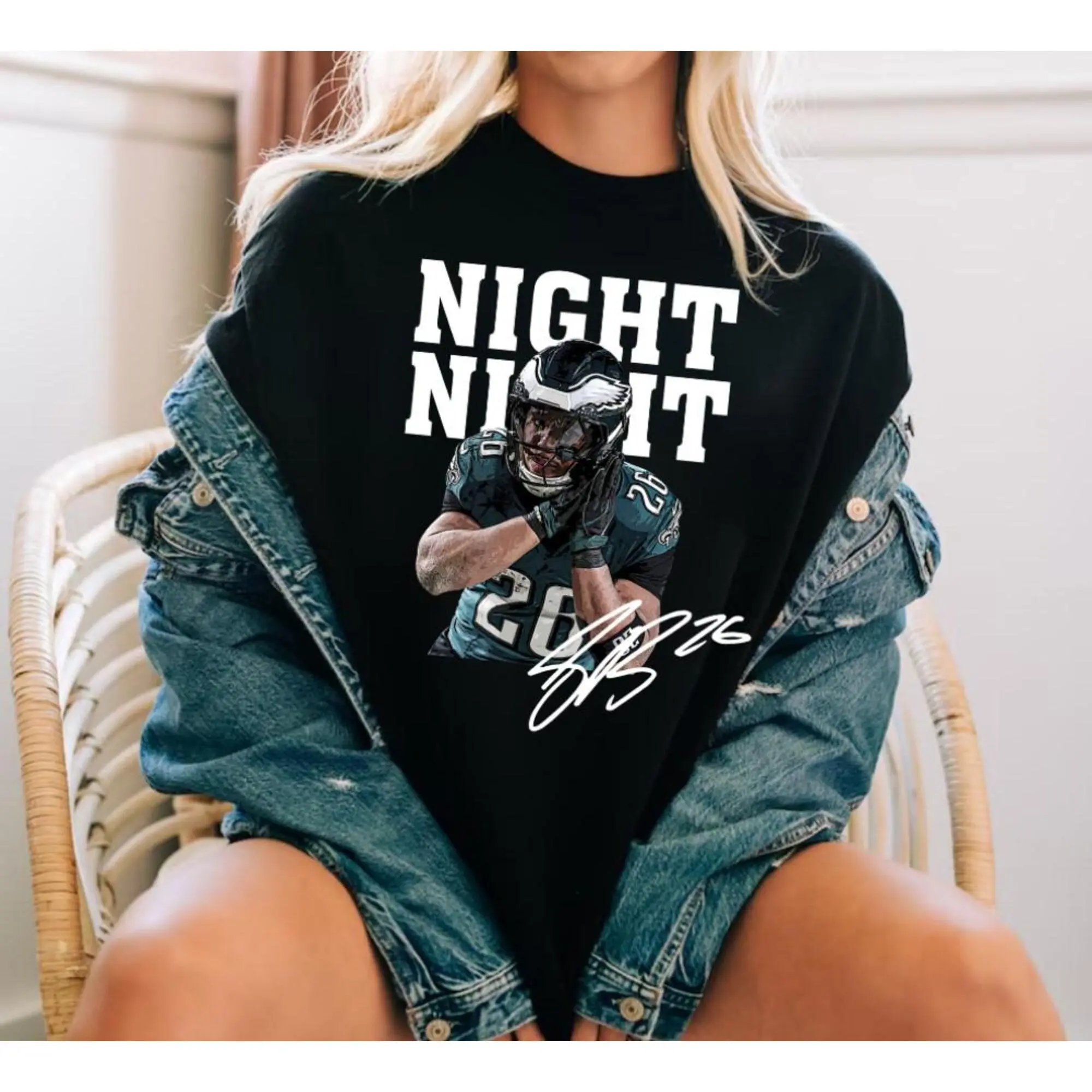 Saquon Barkley Night Night Celebration Unisex Crewneck Sweatshirt, Philly Football Champions Hoodie, Football Retro Shirt, For Her, For Him