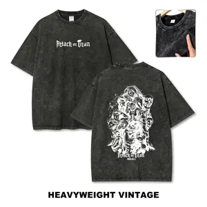 Attack on Titan Vintage Tee 90s Graphic Tees Men's t Shirts Graphic Tee t Shirts Funny Graphic Tee Good Graphic Tees Men's Graphic Tees Streetwear Outfits Men Vacation Outfits Oversized Tshirt Men
