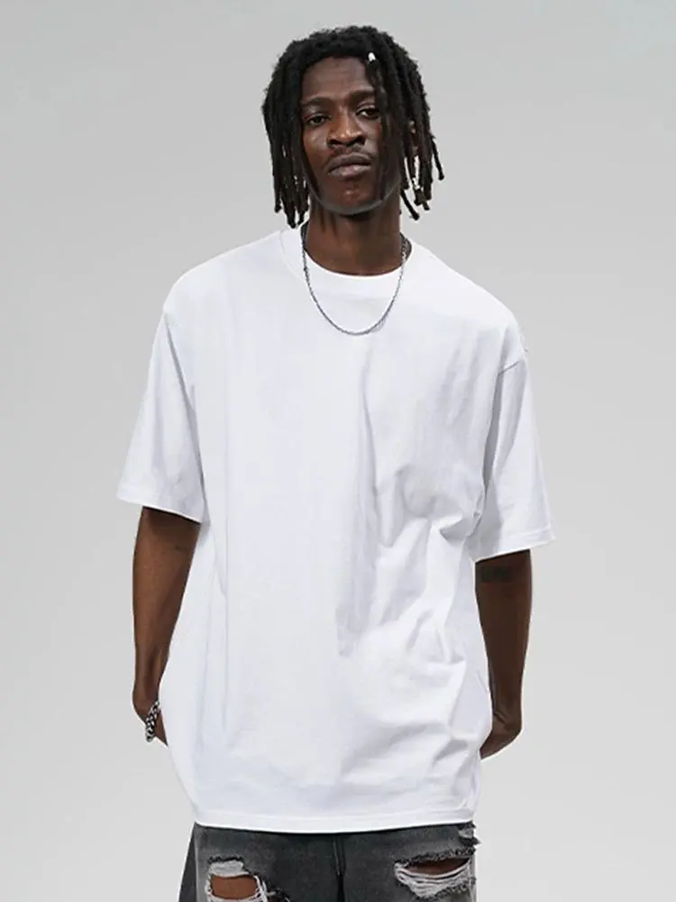 KZZ Men's Classic Fit Tshirt in 100% Cotton, Plain Beige Short Sleeve Crew Neck with Moisture-Wicking for Casual Wear, None