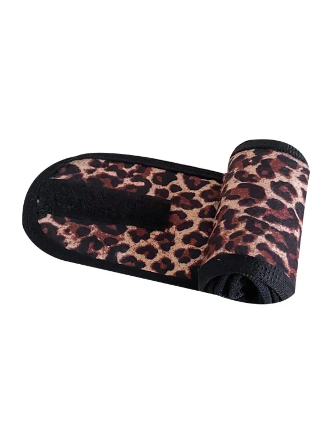 American-Style Wild Leopard Print Velcro Headband, Spa Face-Washing Headscarf for Women, Summer Printed Hair Accessory