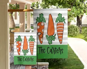 Easter Garden Flag Spring Yard Decor Outdoor Easter Decoration Small Garden Flag Bunny Porch Decor Christian Gift Church Display Holiday