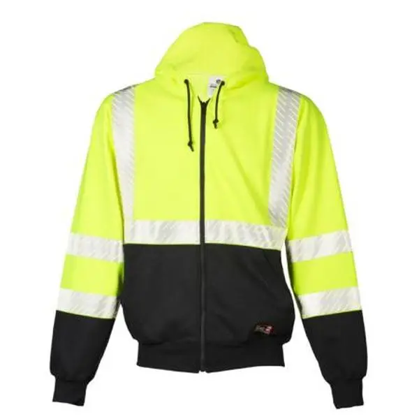 ML Kishigo Flame Resistant Premium Black Series FR Hoodie - 2XLarge -  Lime - F4072