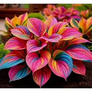 800PCS Hosta Rainbow Seeds – Mixed Color Non-GMO Perennial Plants, Stunning Outdoor Garden Decor, Easy to Grow, Pollinator-Friendly, Perfect for Landscaping, Yards & Flower Beds