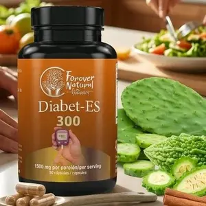 Diabet-ES 300 Natural Dietary Supplement Capsules – Vitamin & Nutrition Support Blend with Wereke, Nopal, Neem & More Natural Ingredients for Blood Sugar Level Control