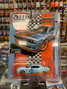 Autoworld DiecastZ Exclusive Gulf 2019 Dodge Challenger SRT Hellcat