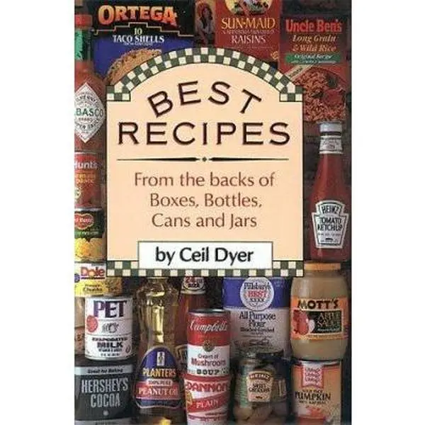 USED Book - Best Recipes from the Backs of Boxes, Bottles, Cans, and Jars by Ceil Dyer (Paperback) - english