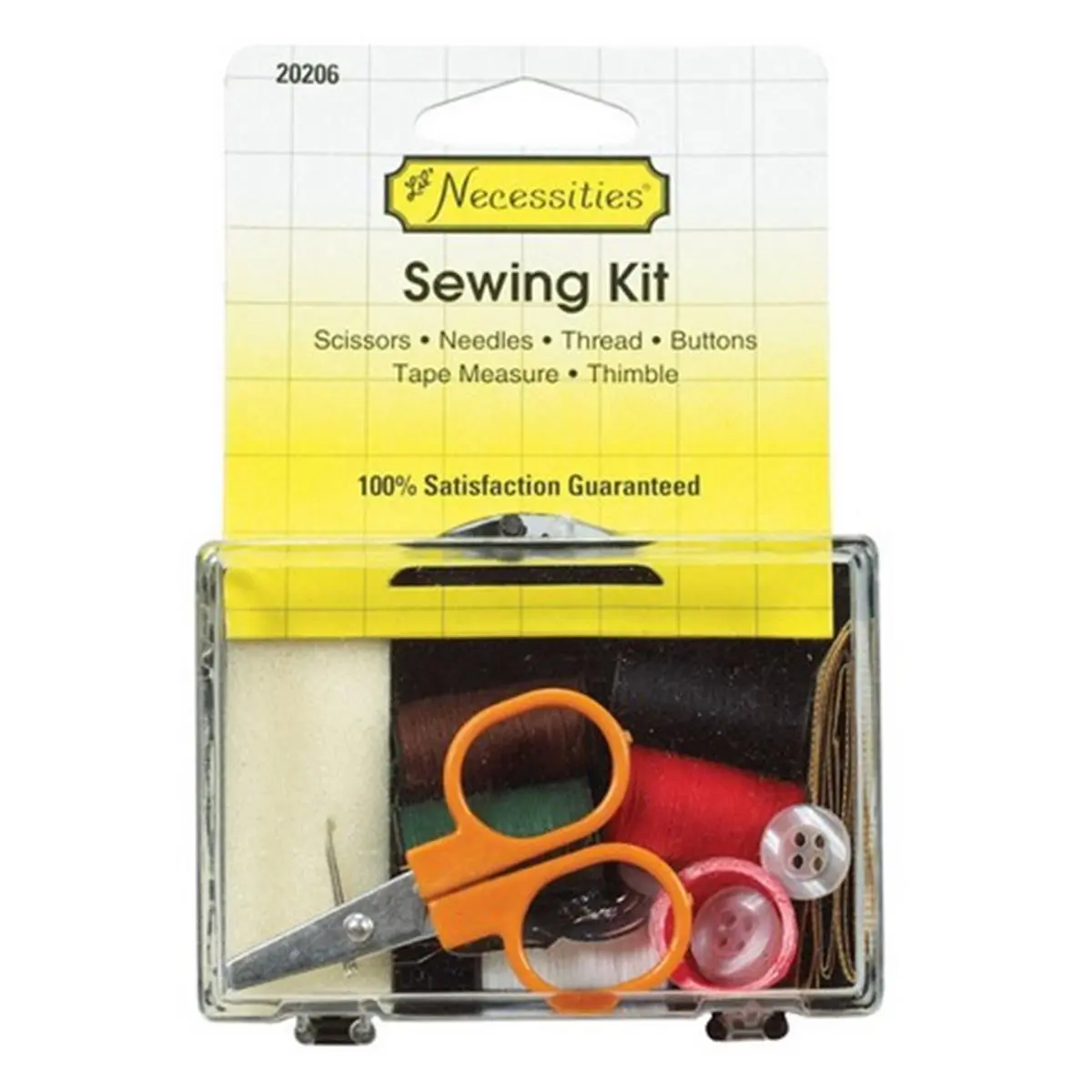 212 MAIN Compact Travel Sewing Kit, 6-Pack Crafting Tools with Sewing Accessories & Supplies, Plastic Scissors, 20206 Essentials for On-the-Go Repairs (Health and Beauty Compatible)