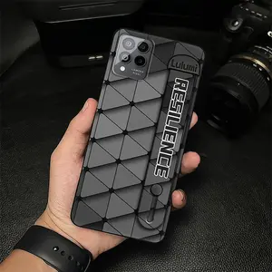 mature Wrist Strap Phone Case For TCL T-Mobile Revvl6 Pro/T Phone Pro Shockproof Silicone Wristband Phone Holder personality masculine commerce Plain color Anti-dust Soft case