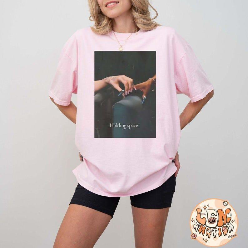 Sweatshirt and Comfort Colors  Retro Wicked Shirt, Holding Space Ariana Cynthia Finger Hold Defying Gravity Meme Wicked Movie Gift Broadway Shirt, Glinda Elphaba Shirt