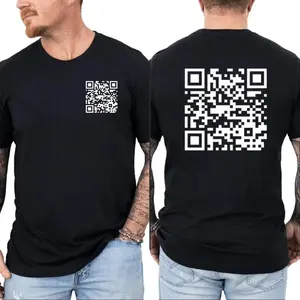 Funny "FU" QR Code T-Shirt Unisex Classic Cotton Fabric Top