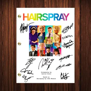 Hairspray Movie Signed Autographed Reprint Script Full Screenplay Broadway Musical