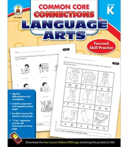 Common Core Connections Language Arts Workbook Grade K