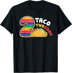 Taco Twosday 2nd Birthday Gift for Kids Boy Girl T-Shirt - Lydiagarcia Shop 93B07ND48BX1