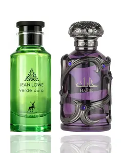 Lattafa Men's Cologne 2-Piece Bundle - Jean Lowe Verde Aura + Habik Fragrances for Men