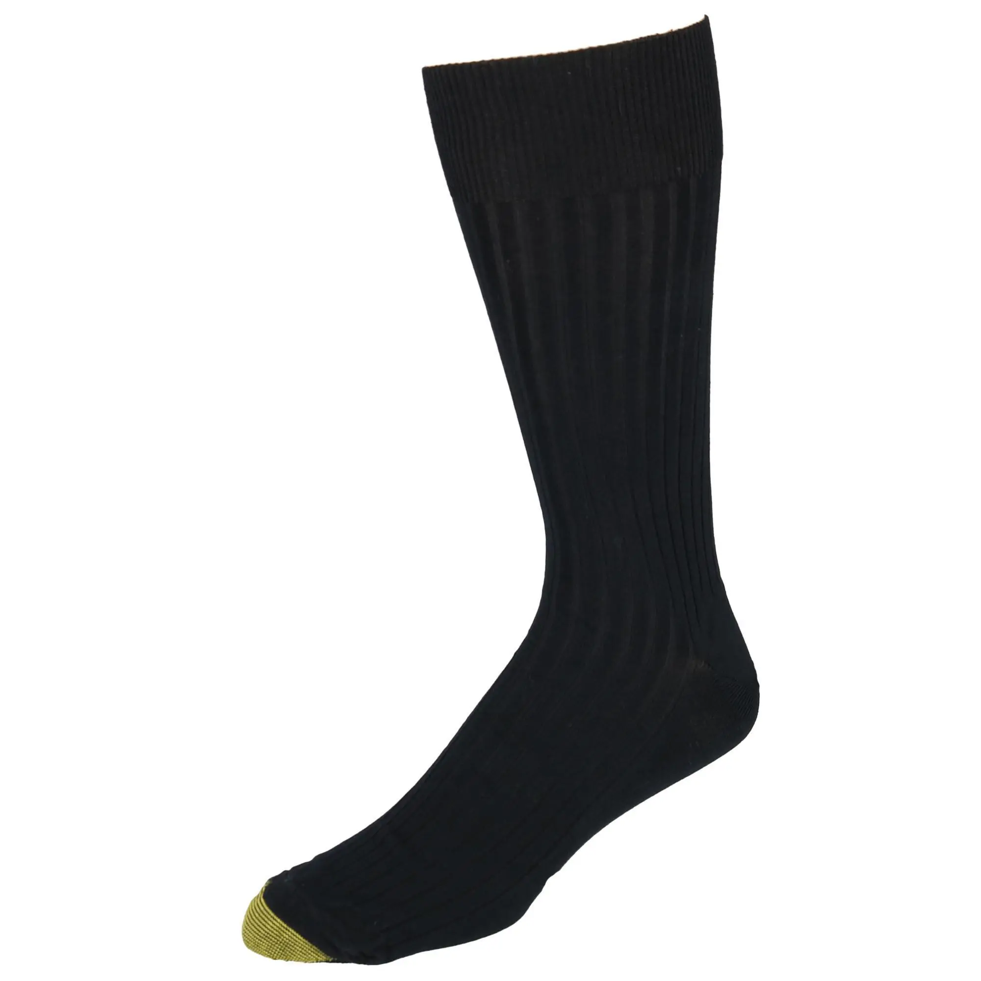 Gold Toe Mens Extended Size Ribbed Moisture Control Dress Socks (Pack of 3), Big and Tall Socks