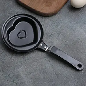 Mini Cute Omelet Pan Cookware - Compact Frying Pan for Breakfast, Ideal for Quick Omelet Making omelette pan stay-cool handle