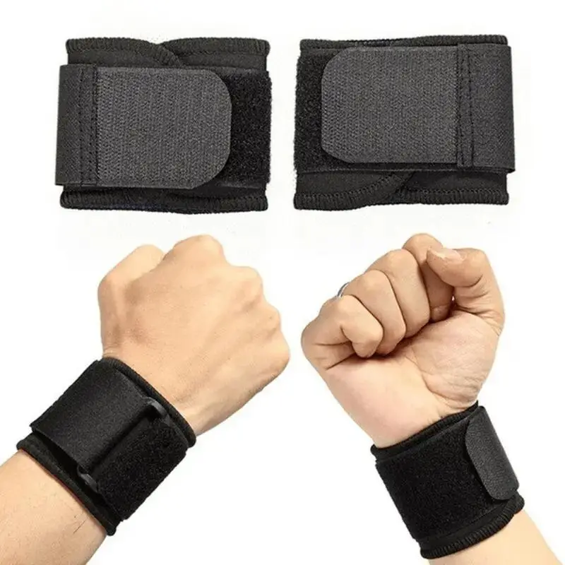 Adjustable Wrist Support, 1 Pair Sports Wrist Belt for Fitness, Elastic Wrist Strap, Sports Accessories Wristband for Men & Women