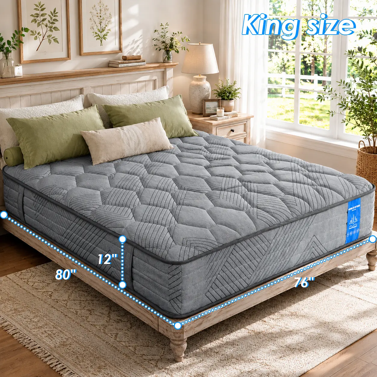 Gray Mattress - King Size