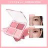 JUDYDOLL 2-In-1 Powder & Cream Blush Highlight Palette - Compact, Natural Light Pink, Brightening, Smooth, Soft, Long-Lasting, Blendable, Glowing Finish, Cosmetics Products, Makeup Products for Girls, Lightweight Cute Cosmetic