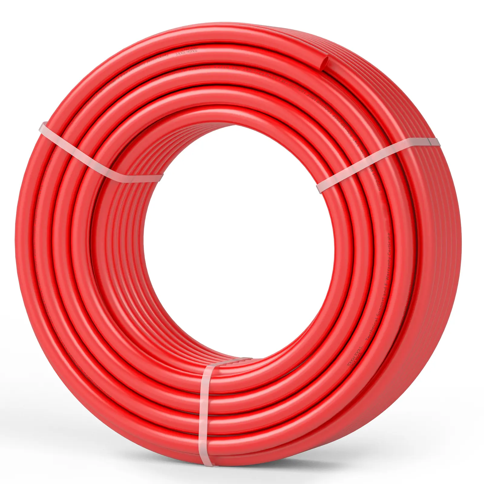 100ft 3/4" Red PEX-B Flexible Water Pipe - Potable Hot & Cold Water Tubing, Free Pipe Cutter + Clamps, Anti-Freezing Leak-Proof Plumbing Line
